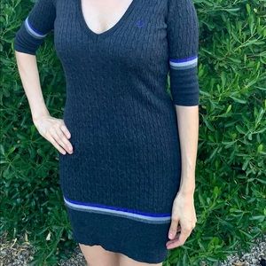 Authentic Fred Perry merino wool sweater jumper mini dress